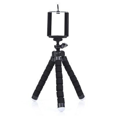 Gearbest SHOOT Handle Stabilizer Tripod for Phone Action Camera  -  BLACK