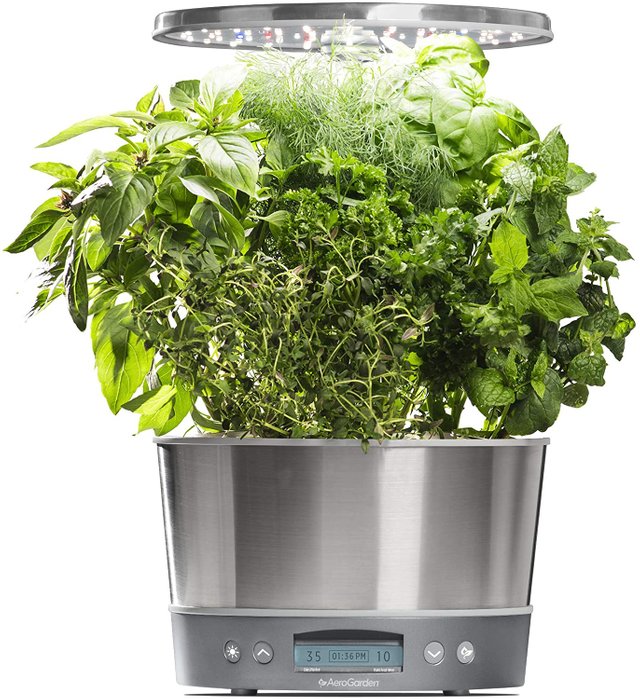 Indoor Garden Kit - AeroGarden Harvest Elite 360 Stainless Steel