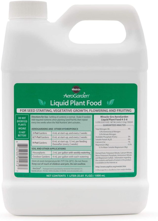 Indoor Garden Kit - AeroGarden Liquid Nutrients (1 Liter)