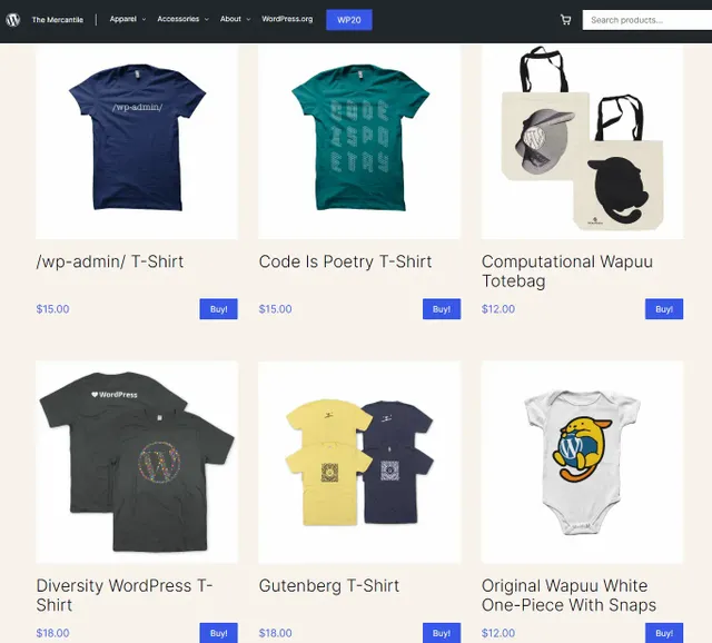 Wordpress Mercantile