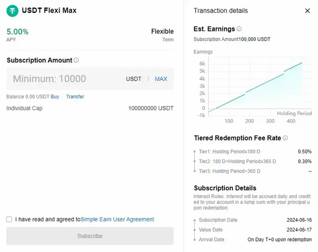 USDT Flexi Maxi Defi from HTX Crypto Exchange