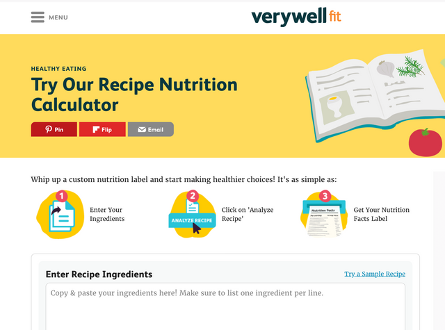 Recipe Nutrition Calculator