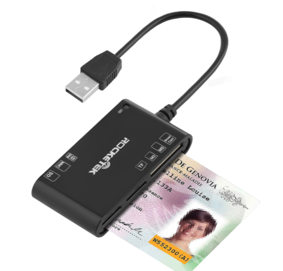 Rocketek USB 2.0 multi Smart Card Reader SD TF MS M2 -SCR12 - rocketeck.png