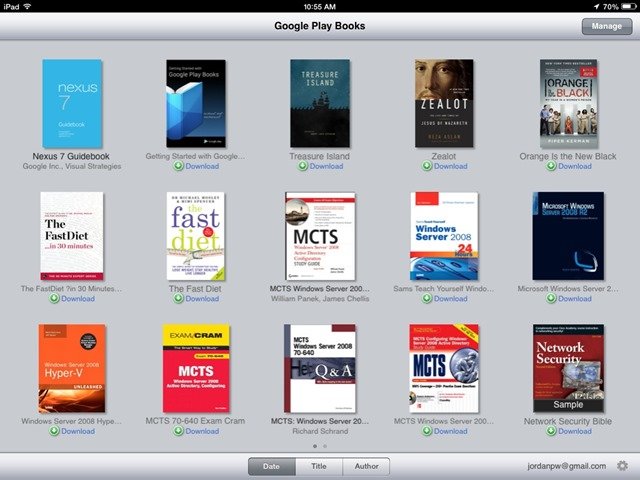 play books on ipad