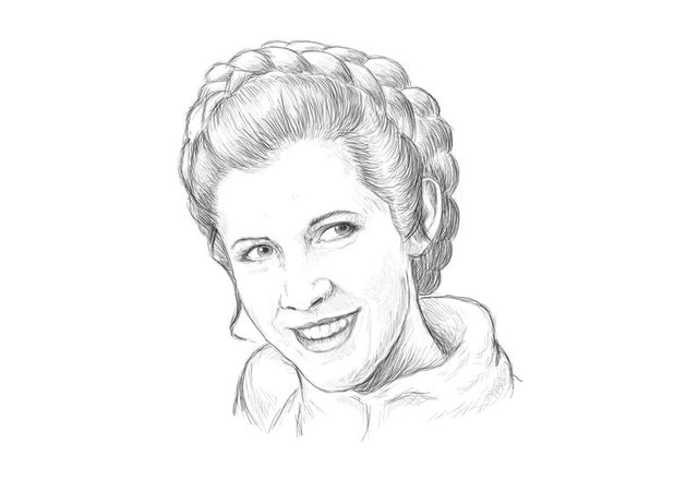 How To Draw Princess Leia Step By Step