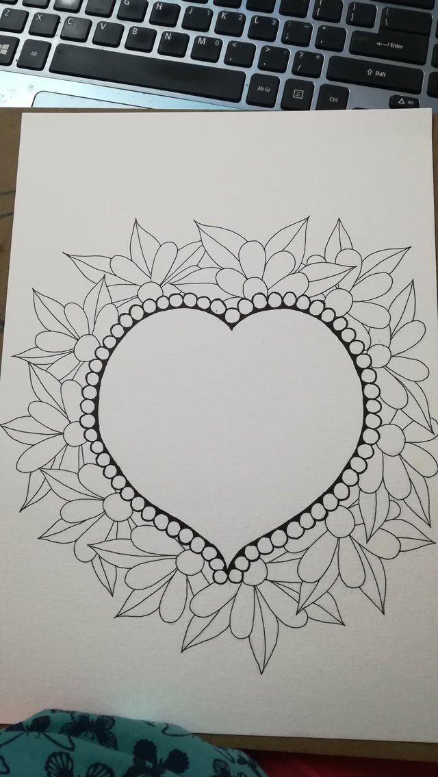 cute heart doodle