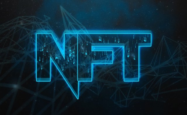 nft-non-fungible-token-concept-in-a-dark-blue-background-free-photo