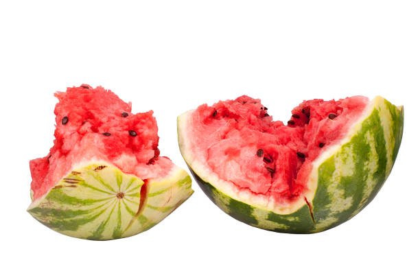 Pieces-of-watermelon-on-white-background-isolated-close-up