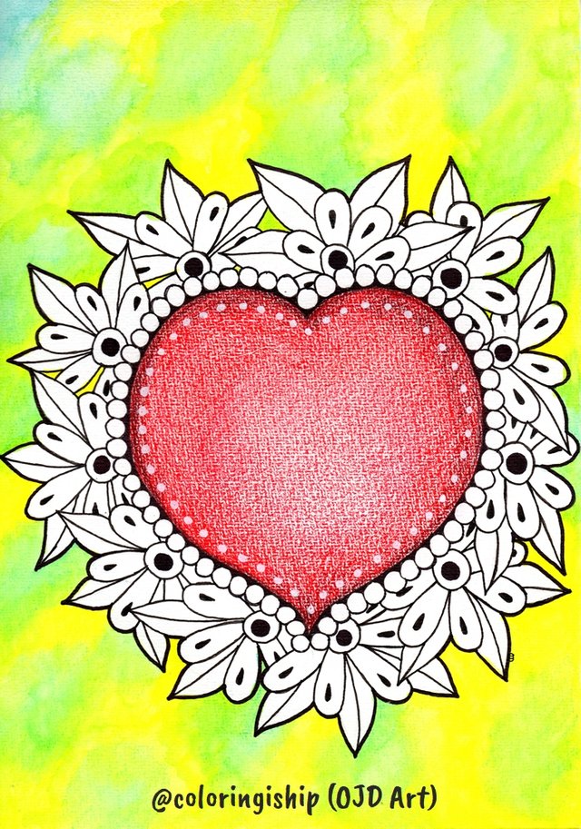 cute heart doodle