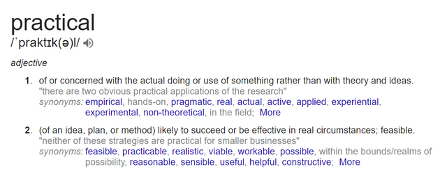 practical definition