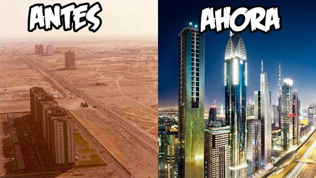 Dubai antes y ahora