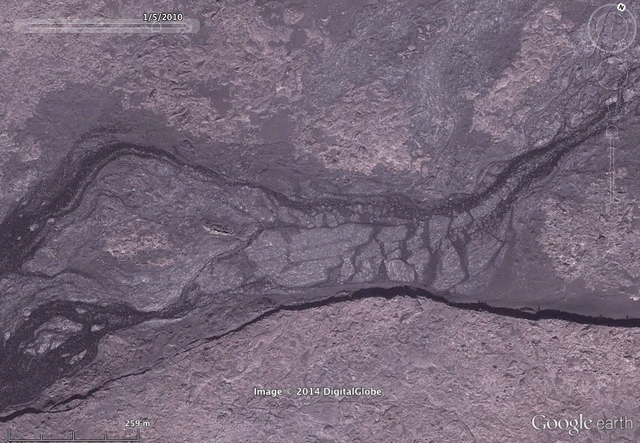 December 1974 Kilauea lava flow