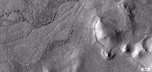 Patterned terrain on Mars