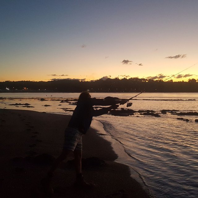 Casting at Sunset - Tuross Heads NSW