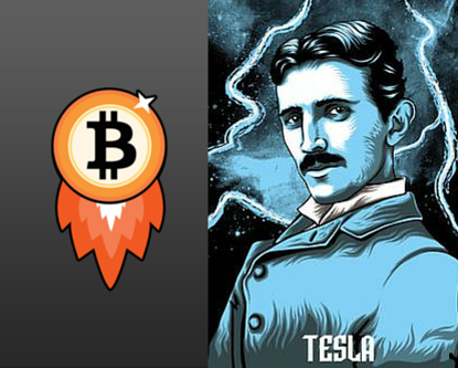 Image of Bitcoin and Tesla