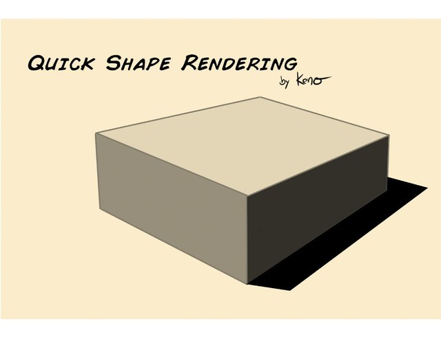Sketching Quick Shape Rendering