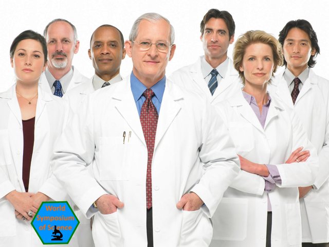 Picture of Scientists with funny logo
