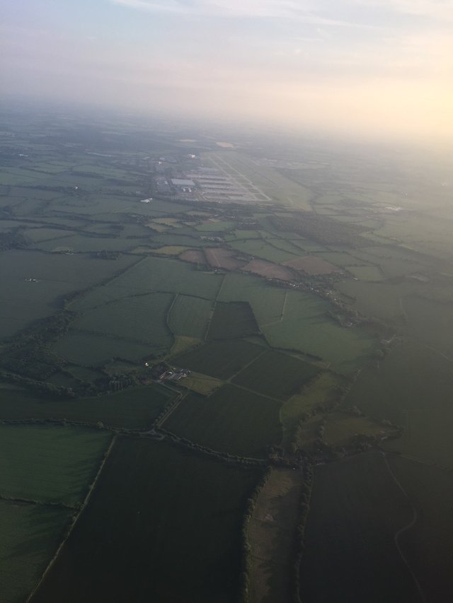 Blick auf der Flughafen