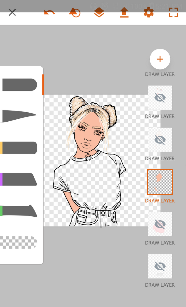 Drawing A Girl In The Tumblr Style 2 Step By Step Steemit