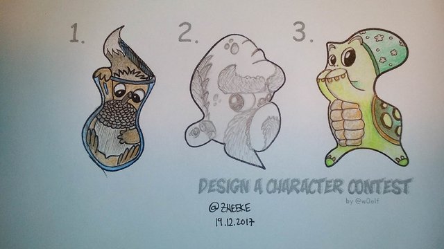 DESIGN A CHARACTER CONTEST by @w0olf - my entry