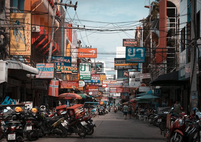 On the street of Pattaya