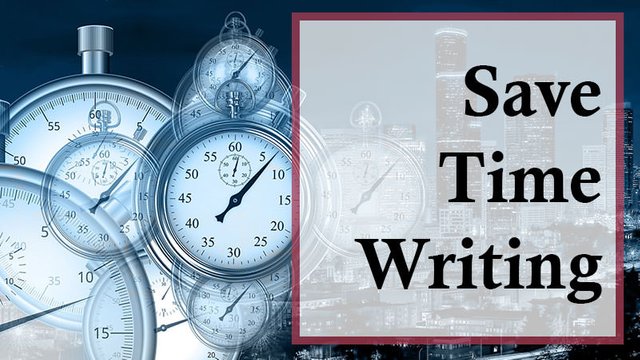 Save Time Writing