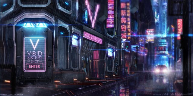 Sweet Cyberpunk Scene