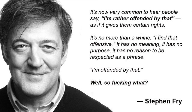 Stephen Fry on being offended