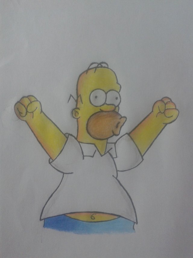 Criativo dibujo de Homero Simpson | Paso a Paso. — Steemit