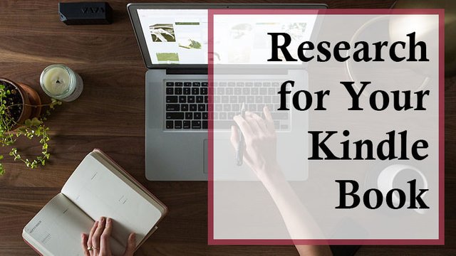 research for your kindle book