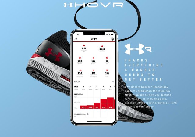 UA HOVR - Smart shoes equipped with 