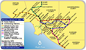 *LA MetroLink map*