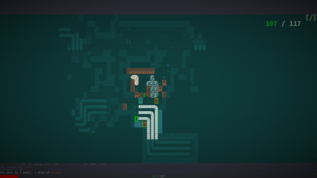 A level of Golgotha, one of Qud's iconic dungeons