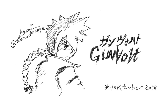 Gunvolt Drawing By @ ahmadmanga