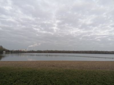 Der See in Grau