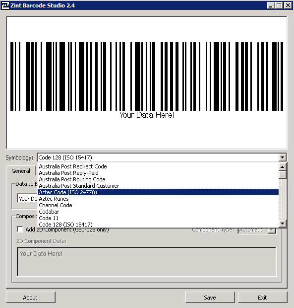 Create barcode