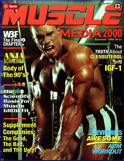 Pictured: Muscle Media 2000 this was one of the first 25 issues.  Before it sucked and became EAS supp rag.