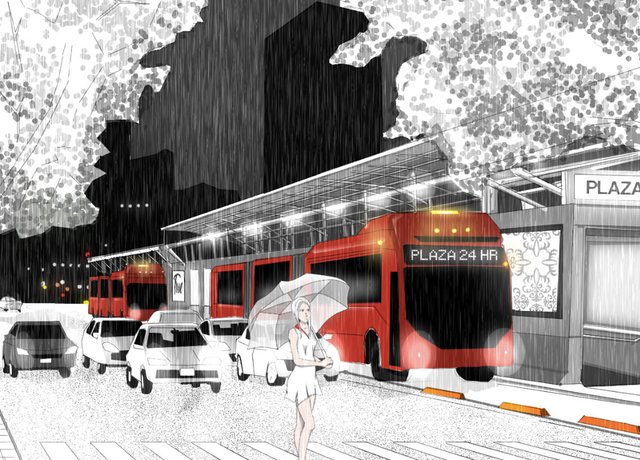 Metro Bus Sketch -  Keno