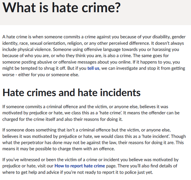 Met Police Whats Hate Crime