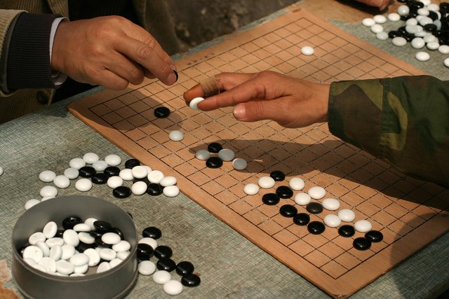 Playing go in Shanghai