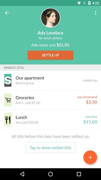 Split bills the easy way :: Splitwise