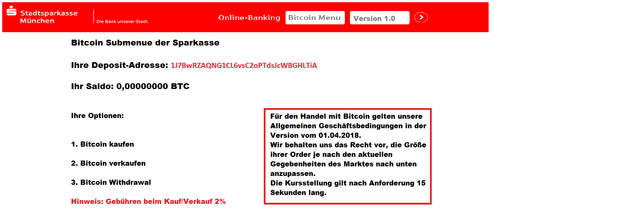 Online Banking Der Sparkasse Mit Bitcoin Vollintegration Steemit - 