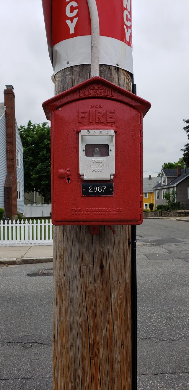 Emergency Fire Box on a telephone pole.