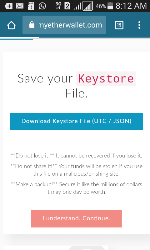 Download keys