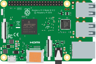 Illustration of Raspberry Pi 3B