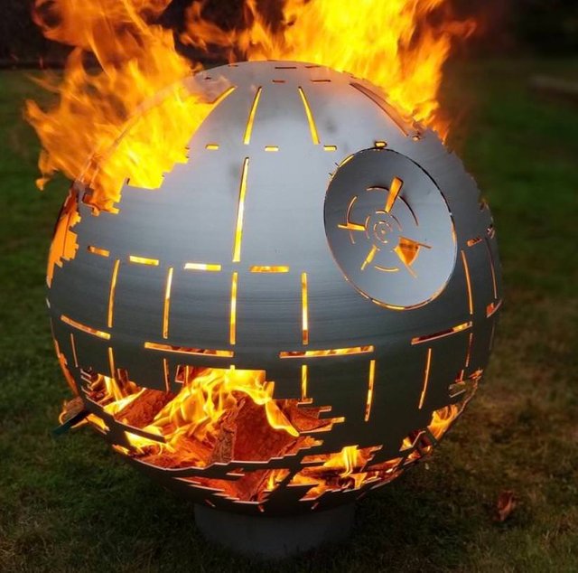 Star Wars Death Star Fire Pit A Fire Pit For The True Star Wars