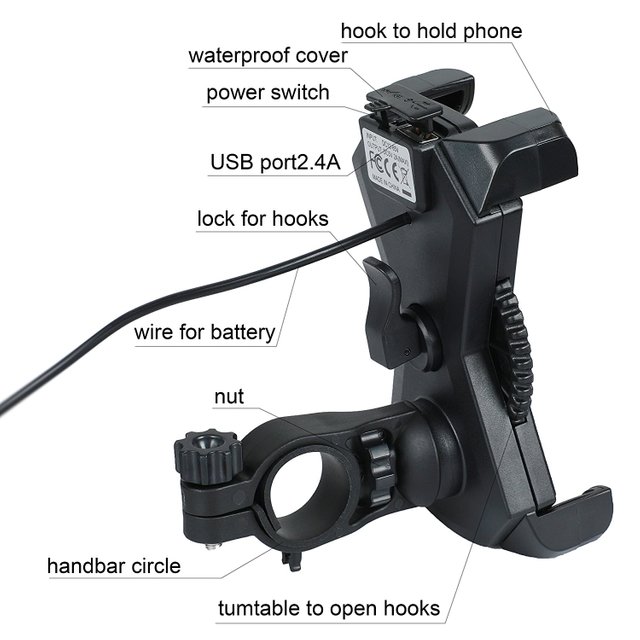 leepiya motorcycle phone mount