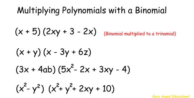 Multiplying A Binomial By A Trinomial - slidesharetrick