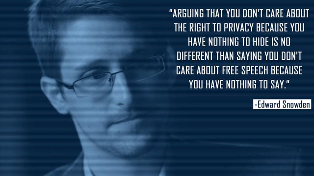 Edward Snowden quote about privacy