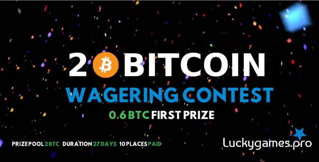 LUCKYGAMES 2 BITCOIN WAGERING CONTEST